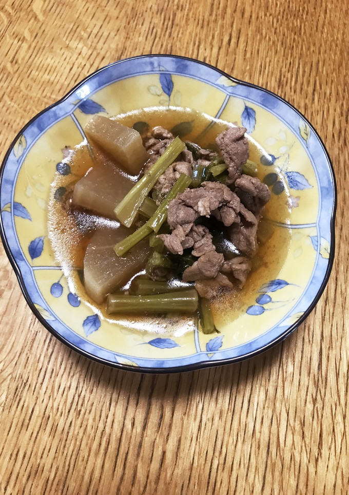 大根と小松菜と豚こま肉のうま煮-レシピのメイン写真