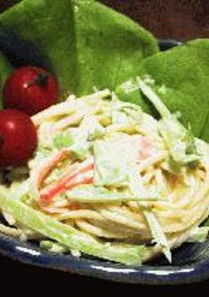 不思議な食感のスパサラ☆-レシピのメイン写真