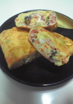 ｶﾆﾀﾏ?玉子焼き-レシピのメイン写真