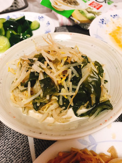 もやしとわかめのごまドレサラダ-レシピのメイン写真