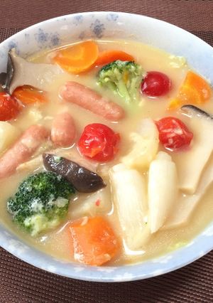 とろ～りチーズの野菜たっぷり鍋(^^)-レシピのメイン写真