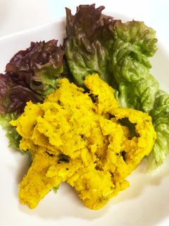 材料3つ☆簡単デリ風かぼちゃサラダ-レシピのメイン写真