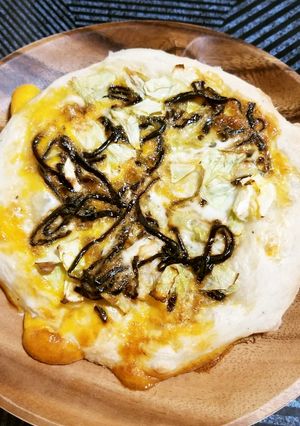 しそ昆布とキャベツ玉のパンピザ-レシピのメイン写真