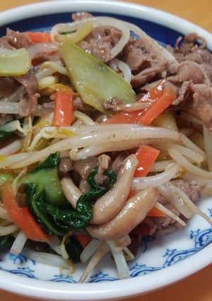 牛肉と青梗菜のソース炒め-レシピのメイン写真