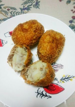 バター香る☆秋のひき肉入りポテトコロッケ-レシピのメイン写真