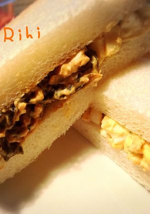 昆布煮たまごサンド-レシピのメイン写真