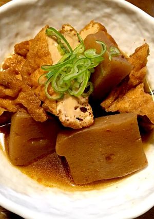 こんにゃくと厚揚の豆板醤の甘辛煮-レシピのメイン写真