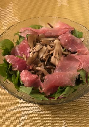 簡単 ドレッシングなしのきのこサラダ-レシピのメイン写真