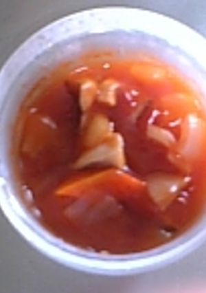 レンジで簡単♪野菜入り甘酢あん-レシピのメイン写真