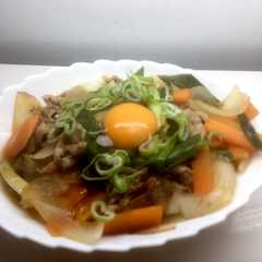 たっぷり野菜と九条ネギの肉うどん☆-レシピのメイン写真