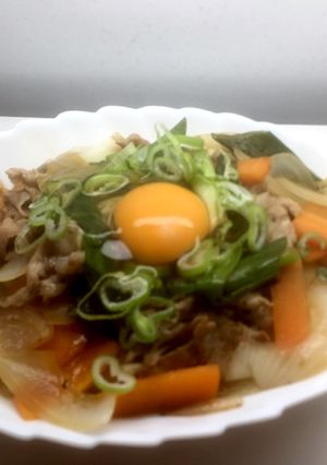 たっぷり野菜と九条ネギの肉うどん☆-レシピのメイン写真