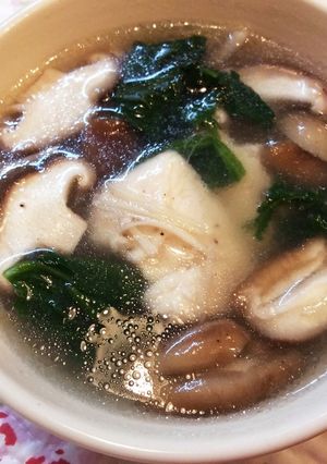 簡単！沢山きのこと柔らか鶏むね肉のスープ-レシピのメイン写真