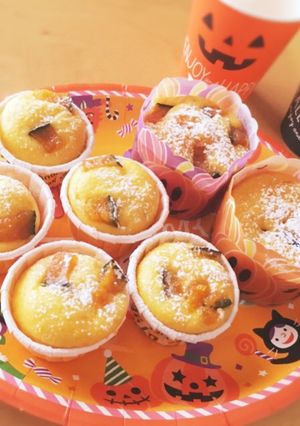 100均ミックス粉で簡単かぼちゃマフィン-レシピのメイン写真