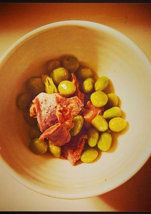 砂肝と塩豆の和えもの-レシピのメイン写真