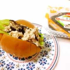 รูปของ ＊ふじっ子煮で☆和風ツナサンド＊