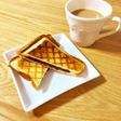 コーヒー香る?餡バターのホットサンド♫