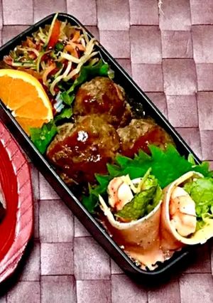 ハンバーグ弁当-レシピのメイン写真