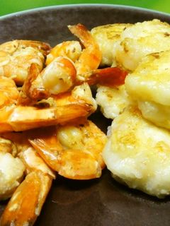 *エビとエビ入りつくねのマヨ焼き*-レシピのメイン写真