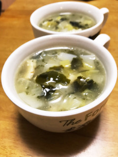 野菜を食べるチャイニーズスープ-レシピのメイン写真