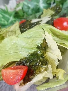 レタスと韓国のりサラダ-レシピのメイン写真