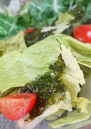 レタスと韓国のりサラダ-レシピのメイン写真