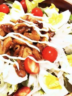 照焼きチキンdeごちサラダ♡-レシピのメイン写真