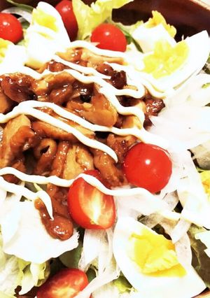 照焼きチキンdeごちサラダ♡-レシピのメイン写真