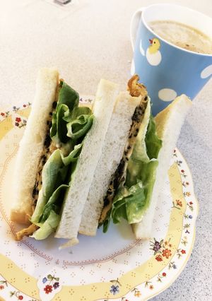 ふじっ子煮！昆布と卵のサンドイッチ-レシピのメイン写真