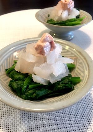 カワハギのお浸し-レシピのメイン写真