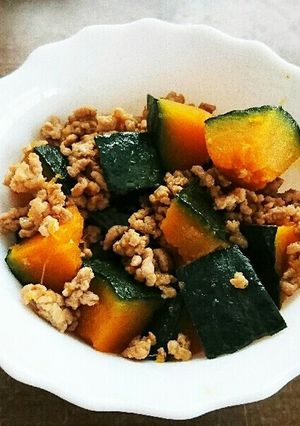 かぼちゃひき肉♪♪-レシピのメイン写真