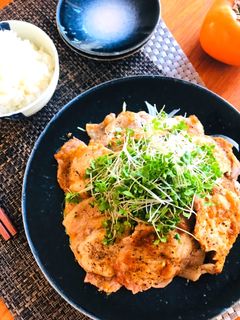 季節限定★柿ソースでいただく生姜焼き-レシピのメイン写真