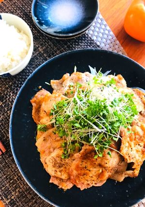 季節限定★柿ソースでいただく生姜焼き-レシピのメイン写真