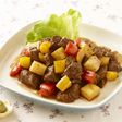 長芋とサイコロステーキのぽんず炒め