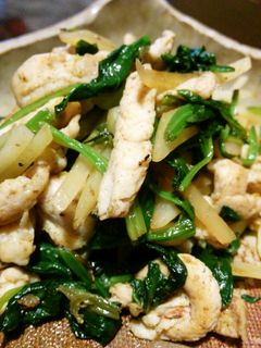 鶏胸肉とじゃが芋とほうれん草のカレー炒め-レシピのメイン写真