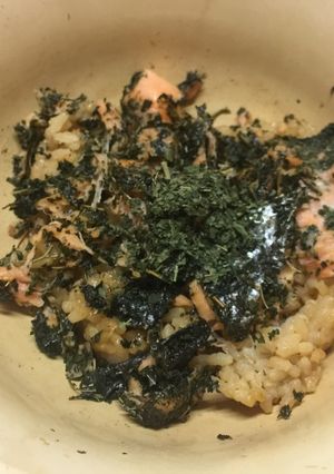 桑の葉まぶしサケご飯-レシピのメイン写真