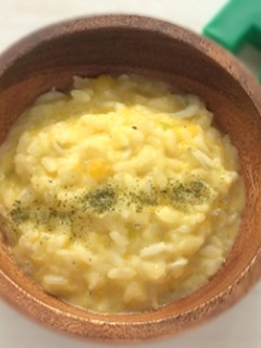 【離乳食後期】かぼちゃ粉ミルクリゾット-レシピのメイン写真