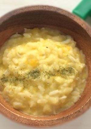 【離乳食後期】かぼちゃ粉ミルクリゾット-レシピのメイン写真