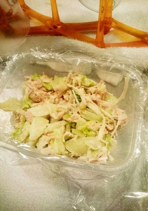 白菜とえのきのツナマヨサラダ-レシピのメイン写真