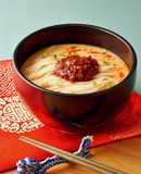 ピリ辛豆乳担々うーめん（白石温麺）