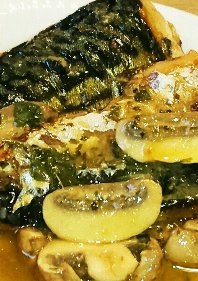 焼き鯖のアヒージョ-レシピのメイン写真