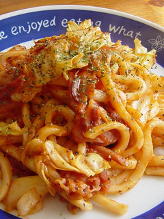 げんきがでる! 赤い 焼きうどん-レシピのメイン写真