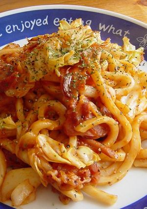 げんきがでる! 赤い 焼きうどん-レシピのメイン写真