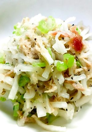 さわやか♪大根とツナの梅しそサラダ-レシピのメイン写真