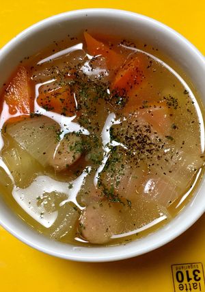 簡単☆酢鶏の残りで濃厚な酸っぱいスープ-レシピのメイン写真