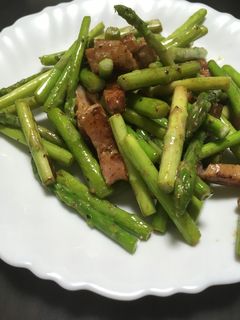 アスパラとベーコンのマヨ炒め-レシピのメイン写真