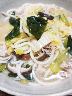 野菜たっぷり味噌うどん-レシピのメイン写真