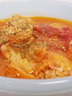 白菜と肉団子のトマト煮-レシピのメイン写真