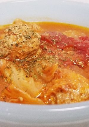 白菜と肉団子のトマト煮-レシピのメイン写真