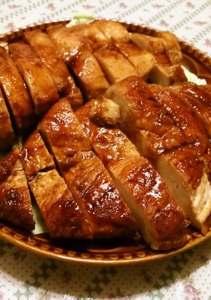 砂糖を使わない鶏胸肉の照り焼き-レシピのメイン写真