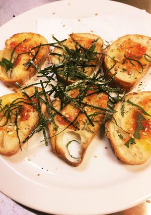 明太大葉海苔ごまネギバター胡椒バケット-レシピのメイン写真